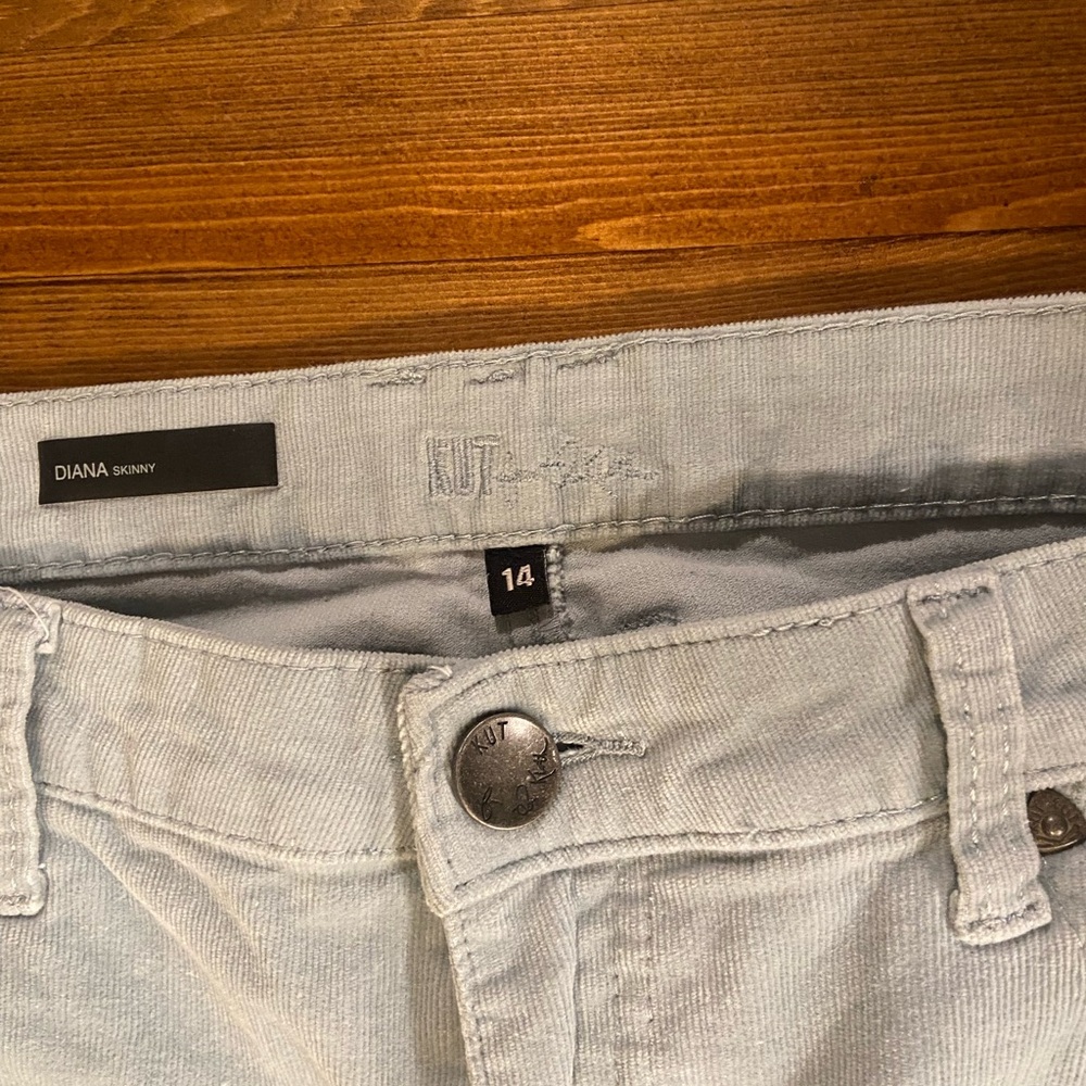 Kut from the Kloth Light Blue Corduroy Pants - Picture 2 of 5